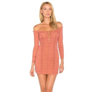 MAJORELLE Darling Dress in Deep Blush
